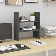 Vidaxl monitorstandaard (39-72)x17x43 cm massief grenenhout grijs - afbeelding 3