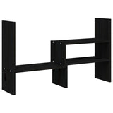 Vidaxl monitorstandaard (39-72)x17x43 cm massief grenenhout zwart - afbeelding 2