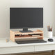 Vidaxl monitorstandaard 50x27x15 cm massief grenenhout