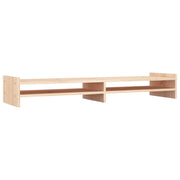 Vidaxl monitorstandaard 100x27x15 cm massief grenenhout - afbeelding 2