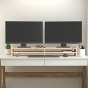 Vidaxl monitorstandaard 100x27x15 cm massief grenenhout - afbeelding 3