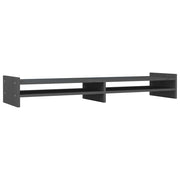 Vidaxl monitorstandaard 100x27x15 cm massief grenenhout grijs - afbeelding 2