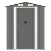 VidaXL Tuinschuur 192x523x223 cm gegalvaniseerd staal lichtgrijs