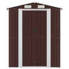 VidaXL Tuinschuur 192x606x223 cm gegalvaniseerd staal donkerbruin