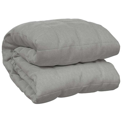 Vidaxl verzwaringsdeken 120x180 cm 9 kg stof grijs