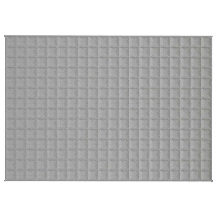Vidaxl verzwaringsdeken 138x200 cm 6 kg stof grijs