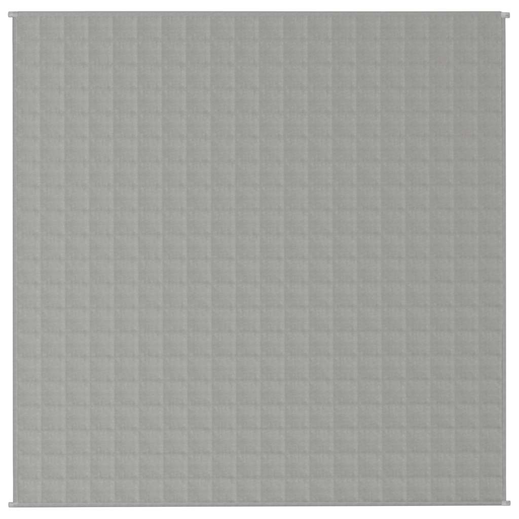 Vidaxl verzwaringsdeken 200x200 cm 9 kg stof grijs