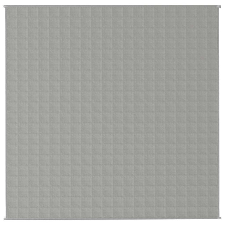 Vidaxl verzwaringsdeken 200x200 cm 9 kg stof grijs