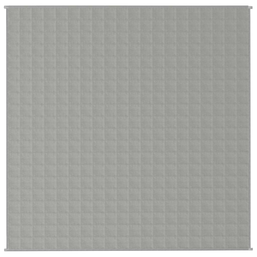 Vidaxl verzwaringsdeken 200x200 cm 13 kg stof grijs