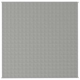 Vidaxl verzwaringsdeken 200x200 cm 13 kg stof grijs - afbeelding 3
