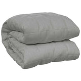 Vidaxl verzwaringsdeken 200x225 cm 9 kg stof grijs - afbeelding 2