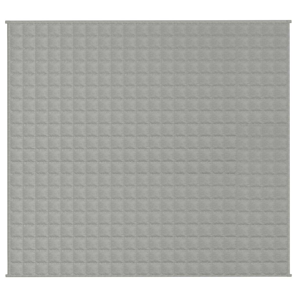 Vidaxl verzwaringsdeken 200x225 cm 9 kg stof grijs