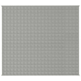 Vidaxl verzwaringsdeken 200x225 cm 9 kg stof grijs - afbeelding 3