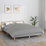 Vidaxl verzwaringsdeken 200x225 cm 9 kg stof grijs - afbeelding 1