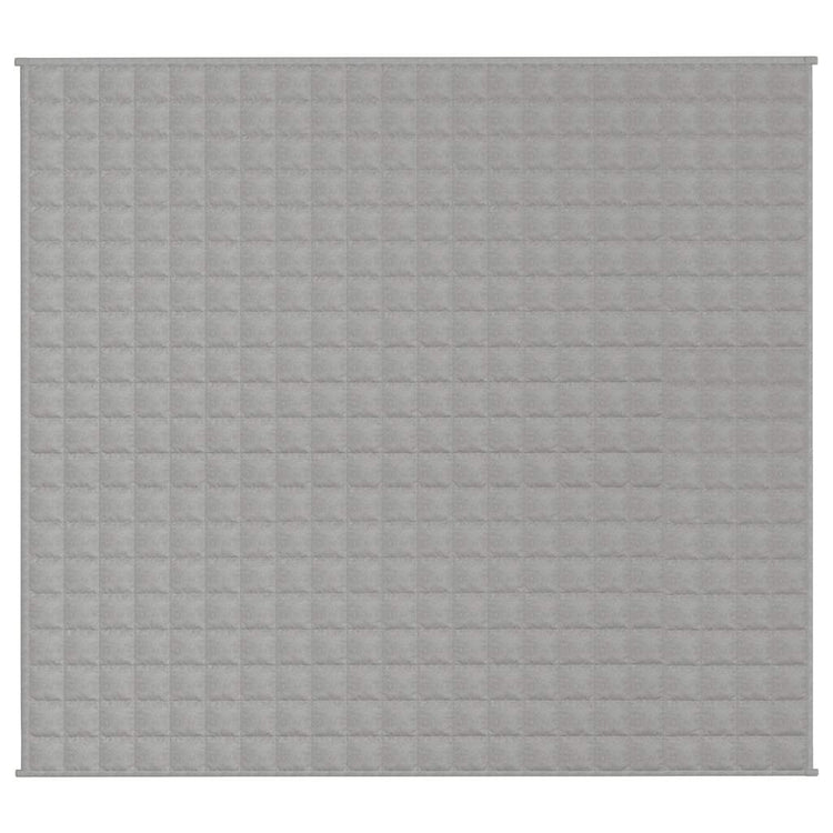 Vidaxl verzwaringsdeken 200x225 cm 13 kg stof grijs