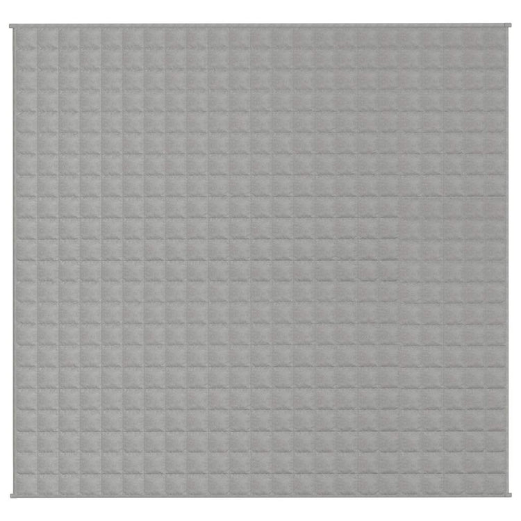 Vidaxl verzwaringsdeken 220x235 cm 11 kg stof grijs