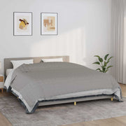 Vidaxl verzwaringsdeken 220x260 cm 11 kg stof grijs - afbeelding 1
