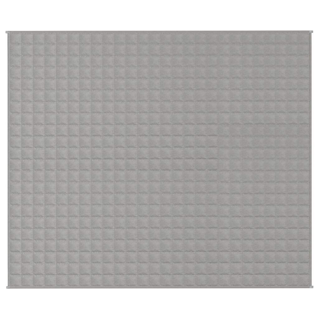 Vidaxl verzwaringsdeken 220x260 cm 15 kg stof grijs