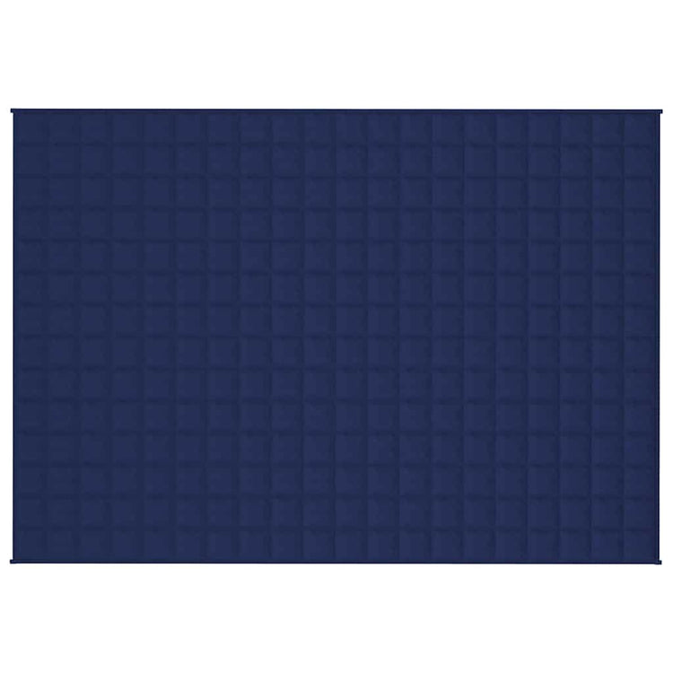 Vidaxl verzwaringsdeken 138x200 cm 10 kg stof blauw