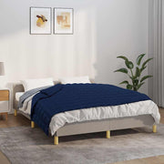 Vidaxl verzwaringsdeken 138x200 cm 10 kg stof blauw - afbeelding 1