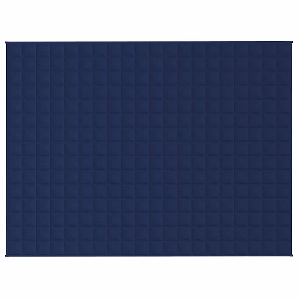 Vidaxl verzwaringsdeken 150x200 cm 11 kg stof blauw