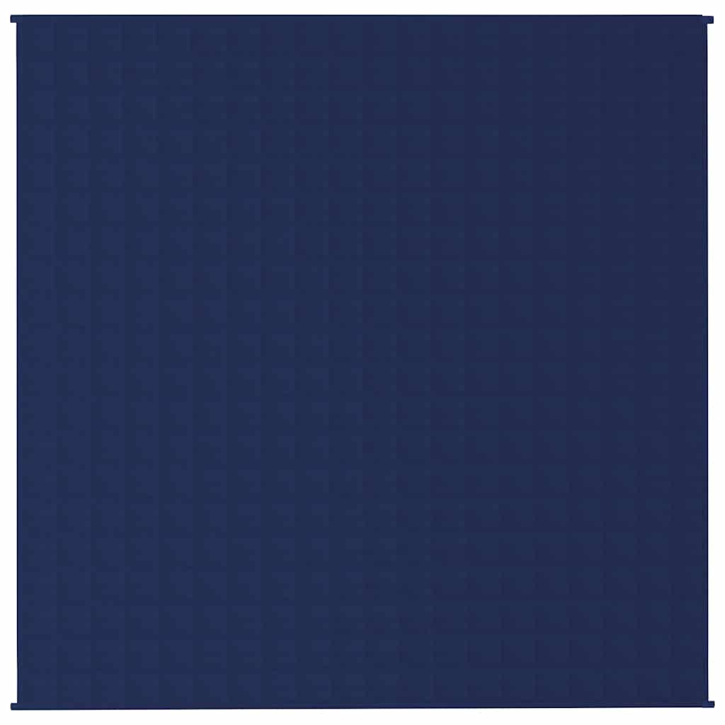 Vidaxl verzwaringsdeken 200x200 cm 13 kg stof blauw