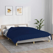 Vidaxl verzwaringsdeken 220x235 cm 11 kg stof blauw - afbeelding 1