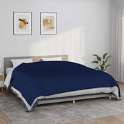 Vidaxl verzwaringsdeken 220x260 cm 11 kg stof blauw - afbeelding 1