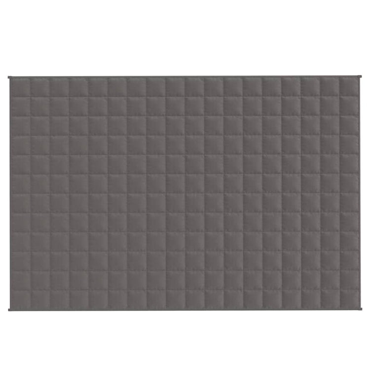 Vidaxl verzwaringsdeken 120x180 cm 9 kg stof grijs