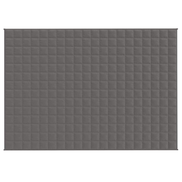 Vidaxl verzwaringsdeken 138x200 cm 10 kg stof grijs