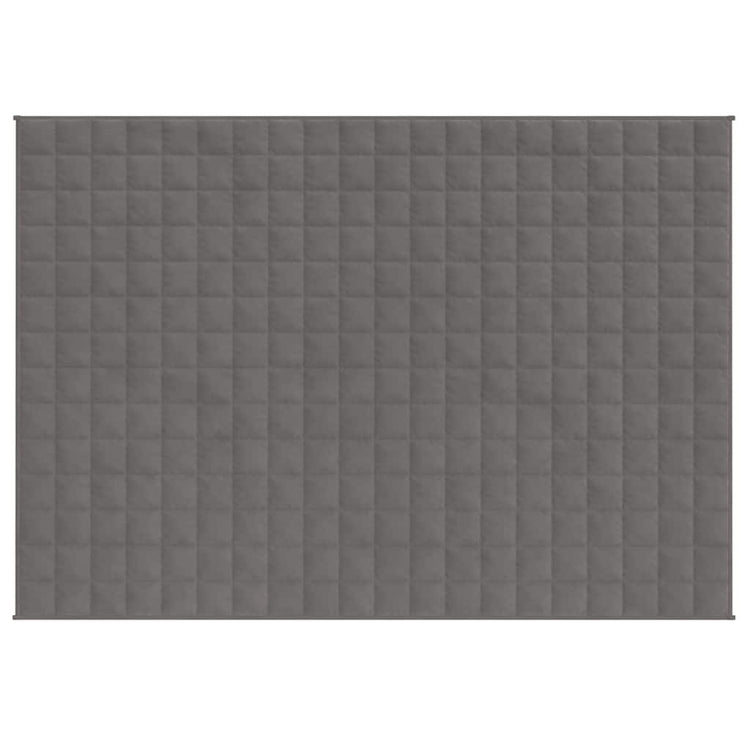 Vidaxl verzwaringsdeken 150x200 cm 7 kg stof grijs