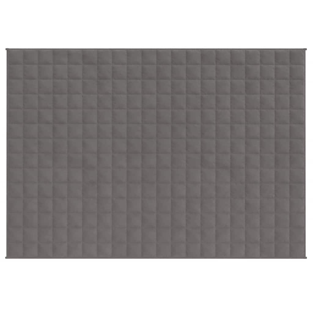 Vidaxl verzwaringsdeken 150x200 cm 11 kg stof grijs