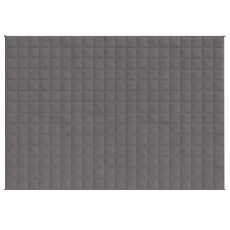 Vidaxl verzwaringsdeken 150x200 cm 11 kg stof grijs