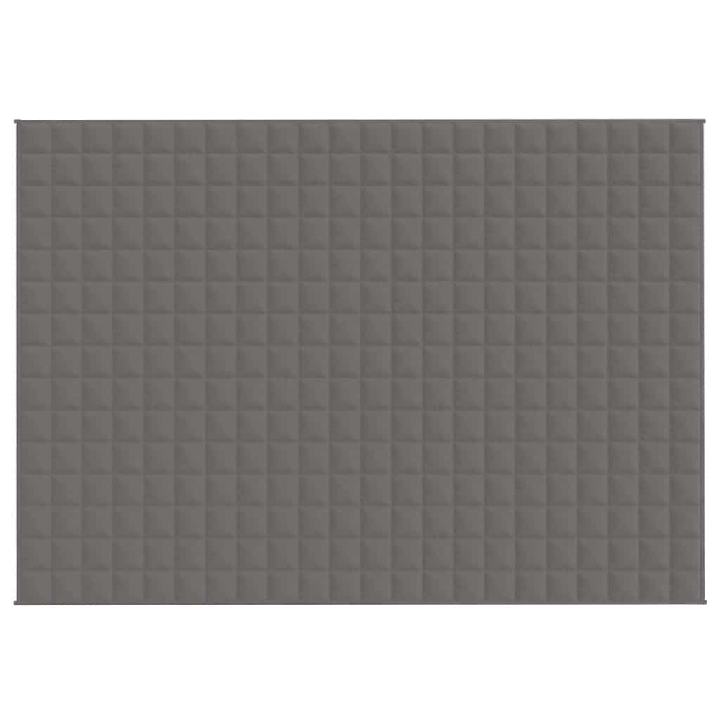 Vidaxl verzwaringsdeken 155x220 cm 7 kg stof grijs