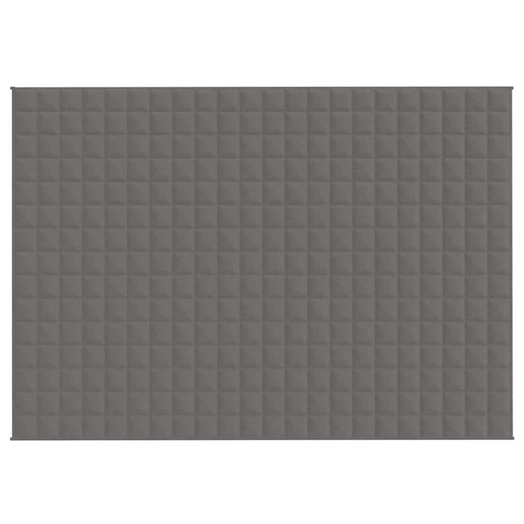 Vidaxl verzwaringsdeken 155x220 cm 7 kg stof grijs