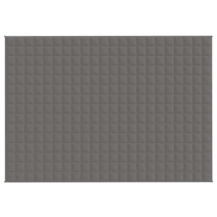 Vidaxl verzwaringsdeken 155x220 cm 11 kg stof grijs
