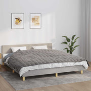 Vidaxl verzwaringsdeken 155x220 cm 11 kg stof grijs - afbeelding 1