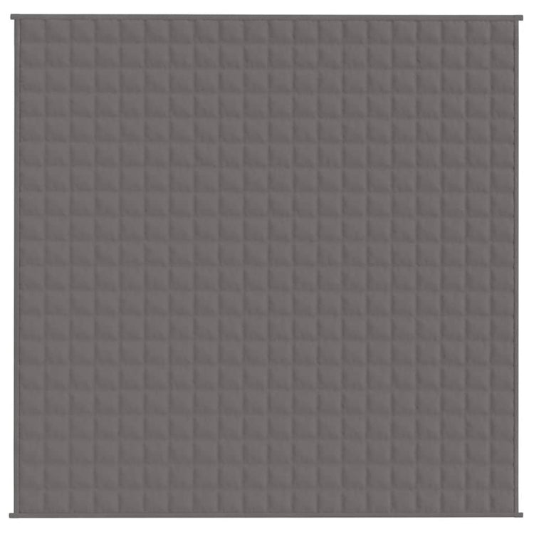 Vidaxl verzwaringsdeken 200x200 cm 9 kg stof grijs