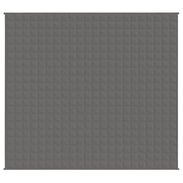 Vidaxl verzwaringsdeken 200x225 cm 9 kg stof grijs