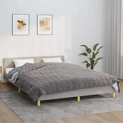 Vidaxl verzwaringsdeken 200x225 cm 9 kg stof grijs - afbeelding 1