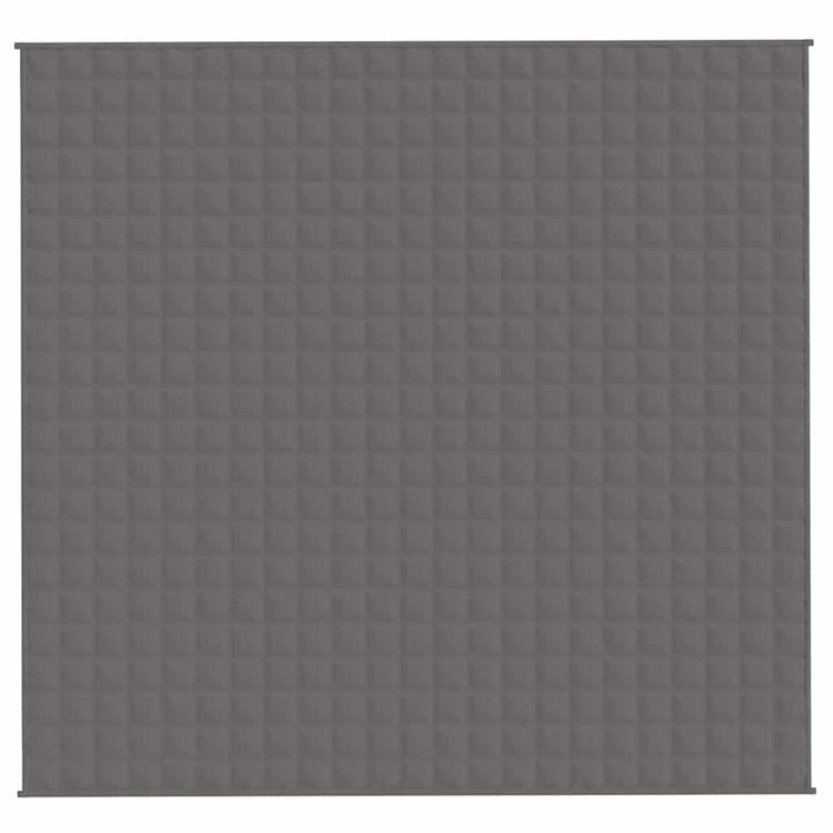 Vidaxl verzwaringsdeken 220x235 cm 11 kg stof grijs