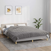 Vidaxl verzwaringsdeken 220x235 cm 11 kg stof grijs - afbeelding 1