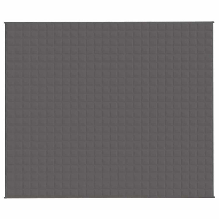 Vidaxl verzwaringsdeken 220x260 cm 15 kg stof grijs