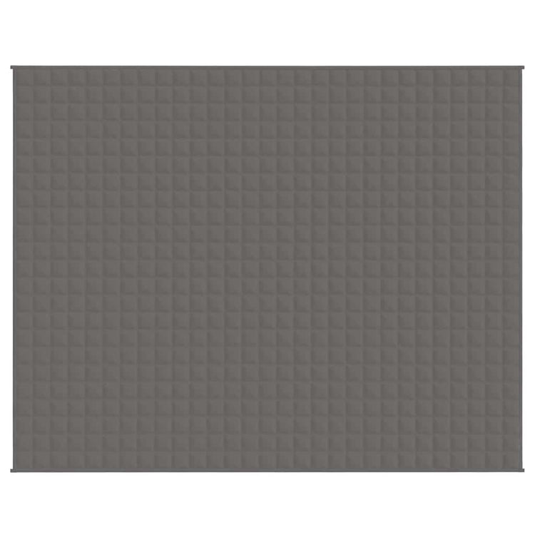 Vidaxl verzwaringsdeken 235x290 cm 15 kg stof grijs