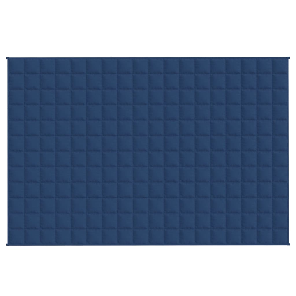 Vidaxl verzwaringsdeken 120x180 cm 9 kg stof blauw