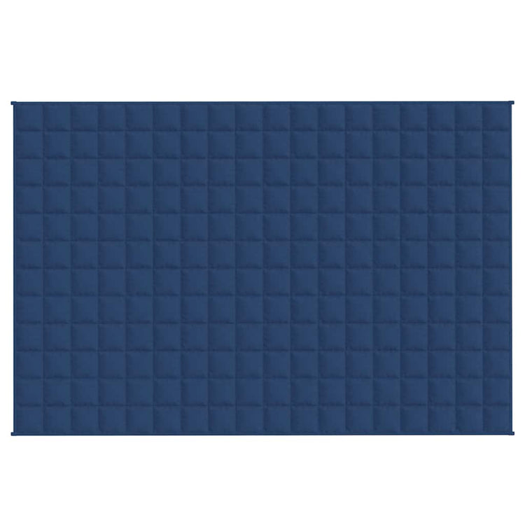 Vidaxl verzwaringsdeken 120x180 cm 9 kg stof blauw