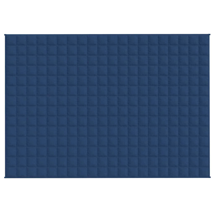 Vidaxl verzwaringsdeken 138x200 cm 6 kg stof blauw