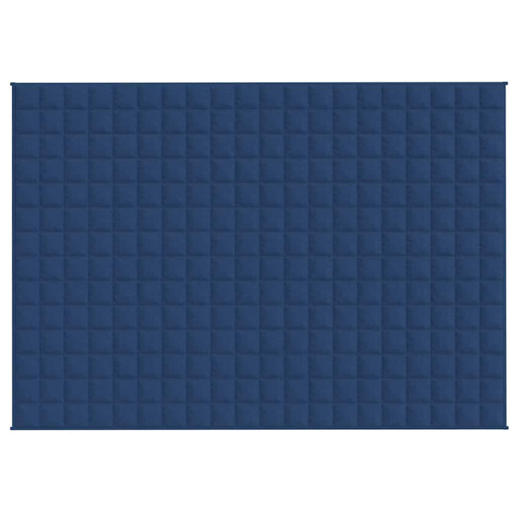 Vidaxl verzwaringsdeken 138x200 cm 10 kg stof blauw