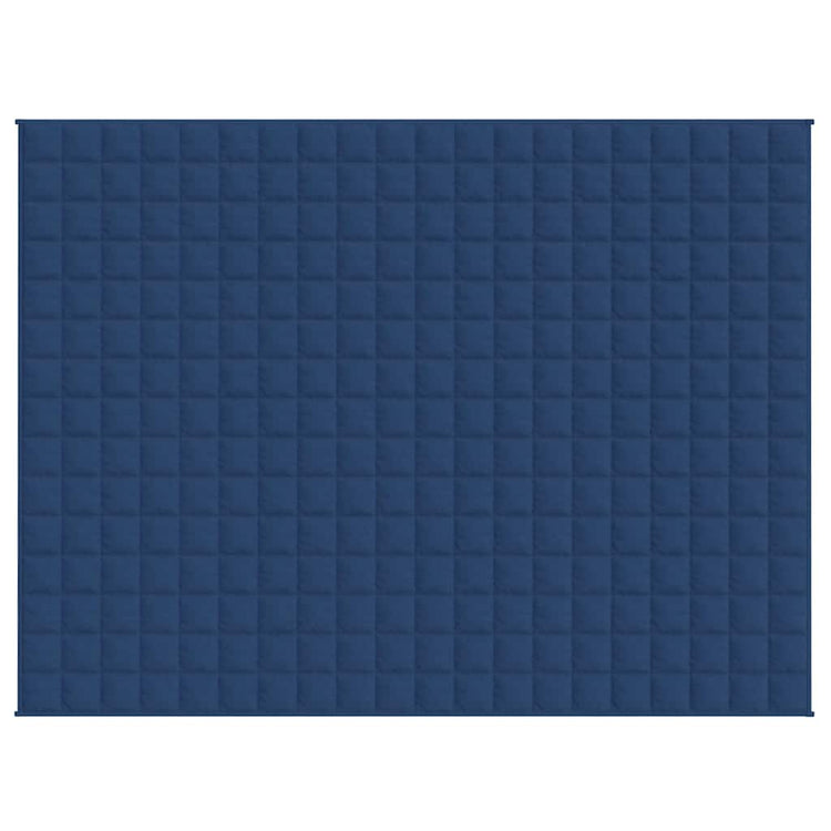 Vidaxl verzwaringsdeken 150x200 cm 7 kg stof blauw