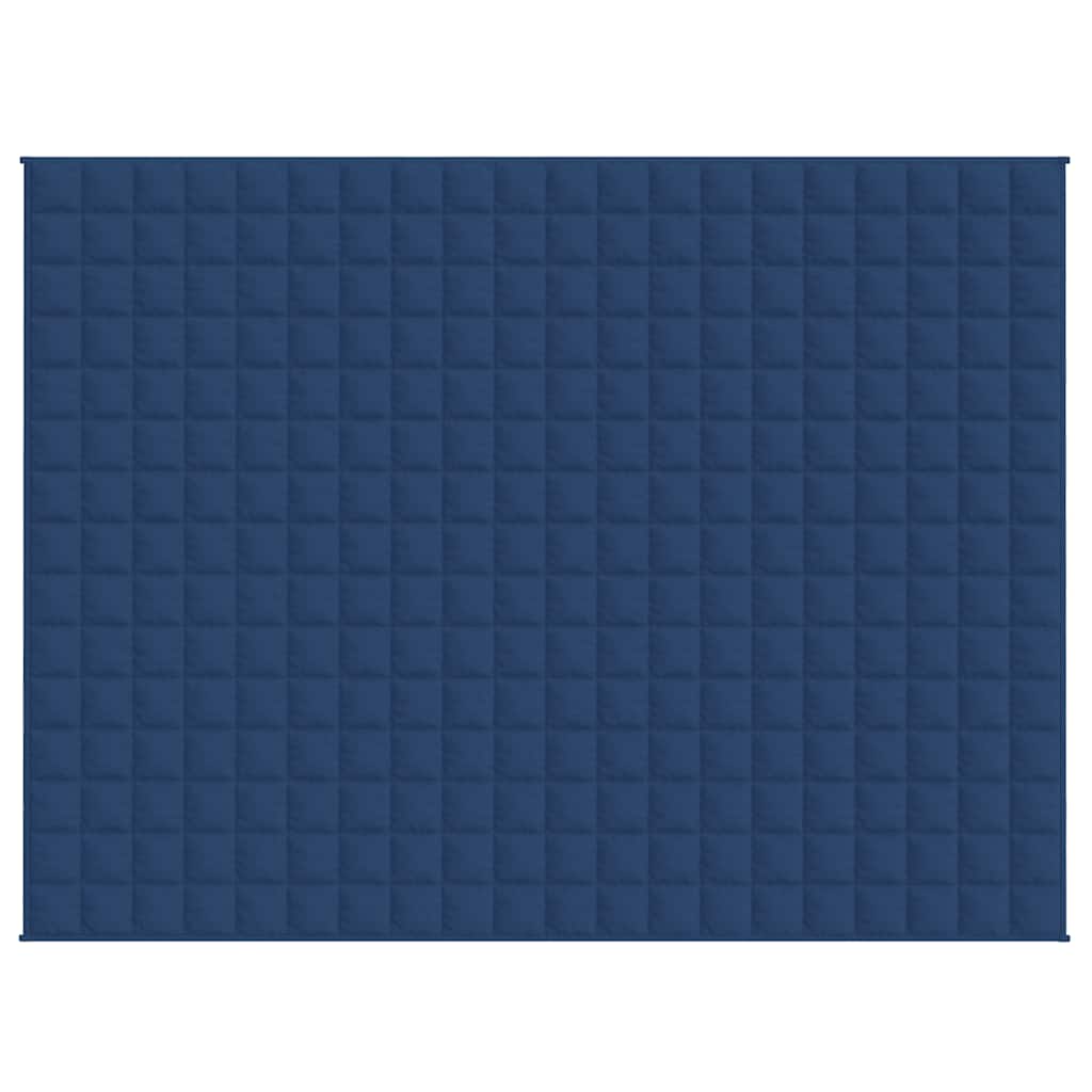 Vidaxl verzwaringsdeken 150x200 cm 11 kg stof blauw